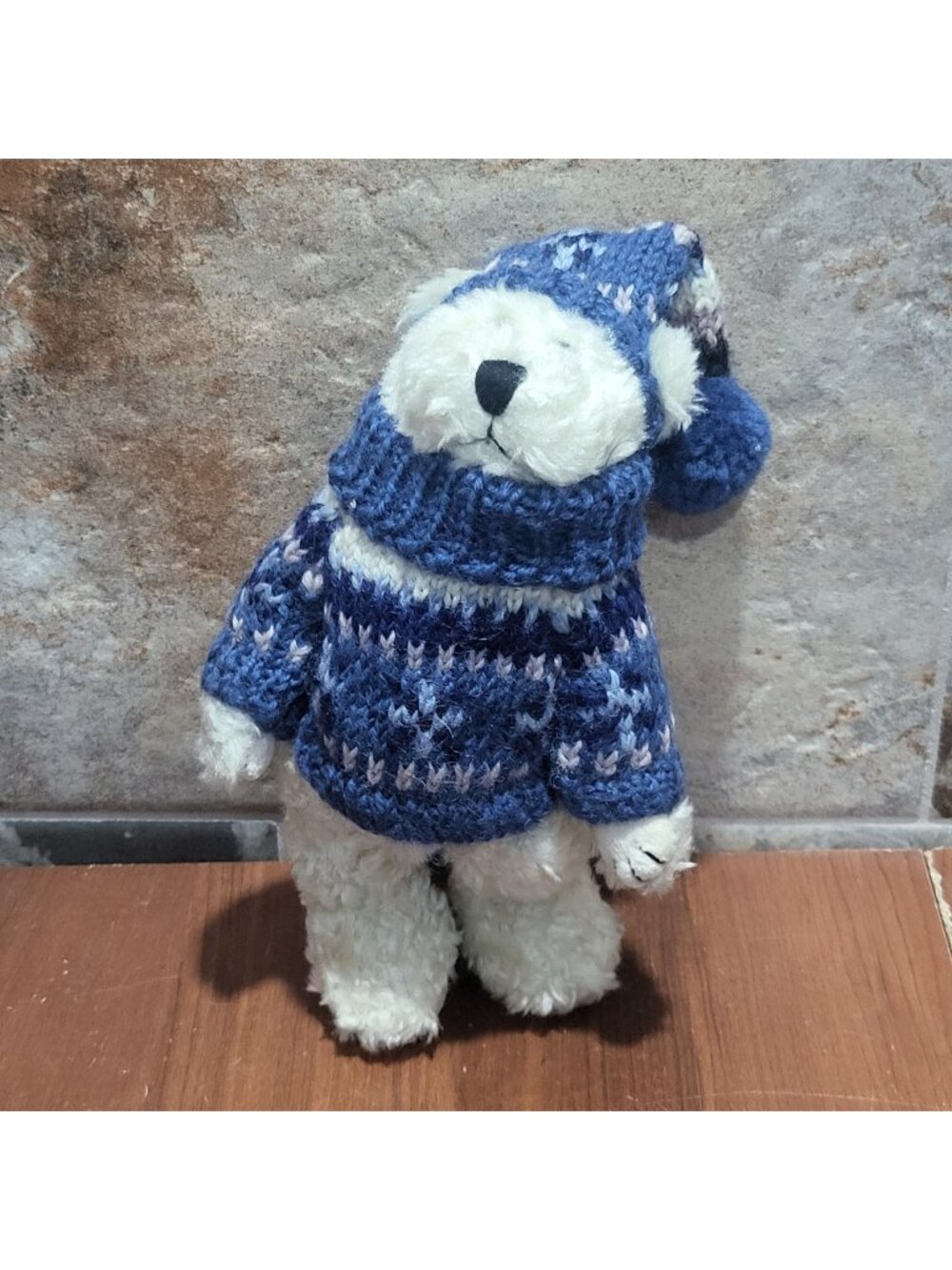Boyds Bears & Friends Archive Collection 1998 Knut Berriman Blue Hat Sweater